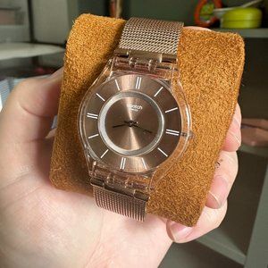 Swatch Rosegold Mesh Watch SFP115M